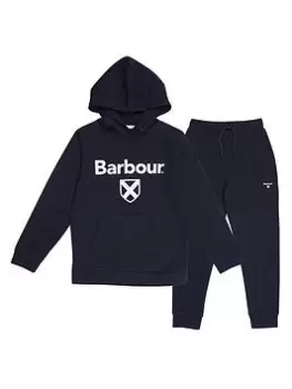 Barbour Boys Oscar Hoodie Tracksuit - Navy, Size Age: 6-7 Years