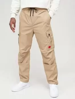 HUGO Garlo233 Regular Fit Cargo Pants - Brown, Size 46=Uk30In, Inside Leg Regular, Men