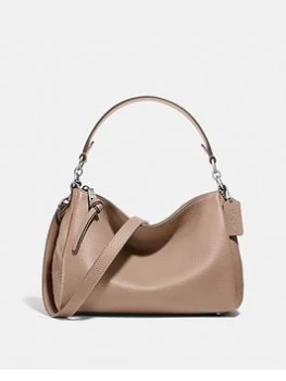 Coach Soft Pebble Leather Shay Crossbody - Taupe