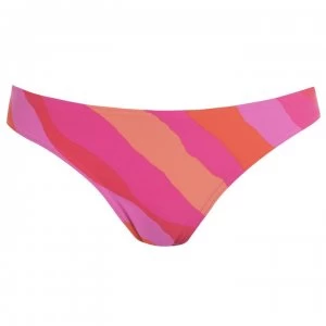 Figleaves Sao Paulo Stripe Classic Bikini Briefs - Pink