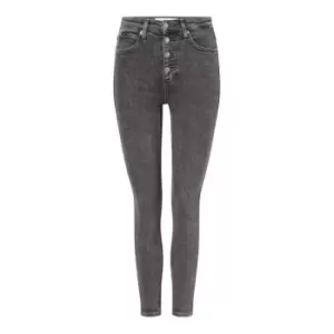Calvin Klein Jeans High Rise Super Skinny Ankle - Grey