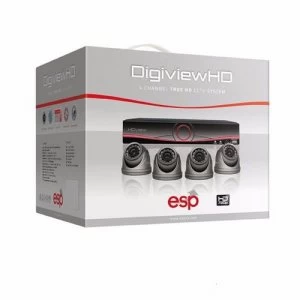 ESP 4 Channel Digiview AHD CCTV 4 Dome Camera Kit - 1TB