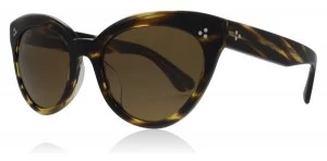 Oliver Peoples Roella Sunglasses Cocobolo 100383 55mm