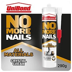 Unibond No More Nails All Materials Crystal Clear Adhesive 290g