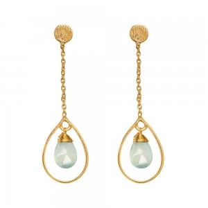 Juvi Designs Gold vermeil boho swing me earring Blue