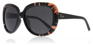 Christian Dior TieDyed Sunglasses Black / Orange EES Y1 56mm