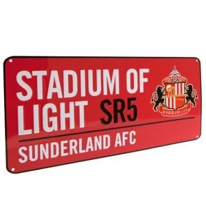 Sunderland AFC Street Road Red Sign