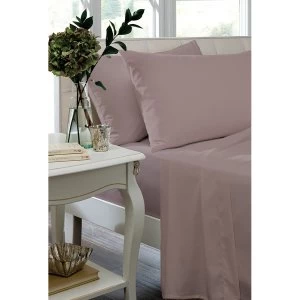 Catherine Lansfield Non-Iron King Fitted Sheet - Heather