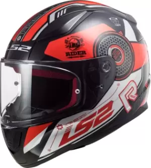 LS2 FF353 Rapid Stratus Helmet, black-red, Size L, black-red, Size L