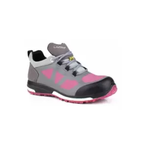 Leia Ladies Esd Shoe Grey/Pink Size 06.5 (40)