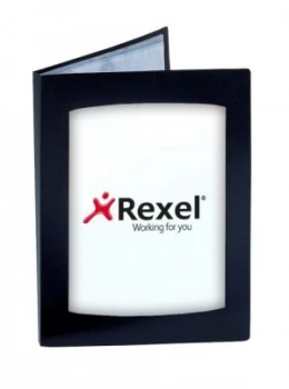 Rexel Clearview Display Book 12 Pockets A4 Black 10300BK