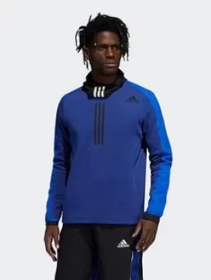 adidas Cold.rdy Training Crew Sweatshirt, Blue Size XL Men