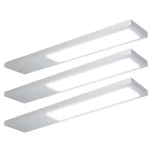 NxtGen Alabama Aluminium LED Under Cabinet Light 4W (3 Pack) Cool White