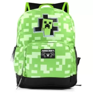 Minecraft Childrens/Kids Creeper Backpack (One Size) (Green/Black)