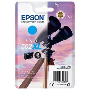 Epson Binoculars 502XL Cyan Ink Cartridge