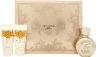 Versace Eros Pour Femme Gift Set 50ml Eau de Parfum + 50ml Body Lotion + 50ml Shower Gel