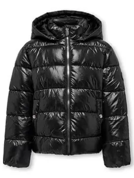 Only Kids Girls Savannah Padded Jacket - Black Size 8 Years, Women