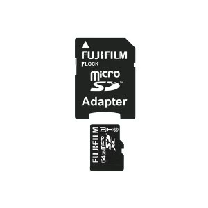 Fujifilm MicroSDXC 64GB UHS-I High Speed Professional Class 10 Memory Card inc Full Size SD Adapter