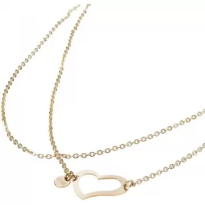 Ladies STORM PVD Gold plated Heart Necklace