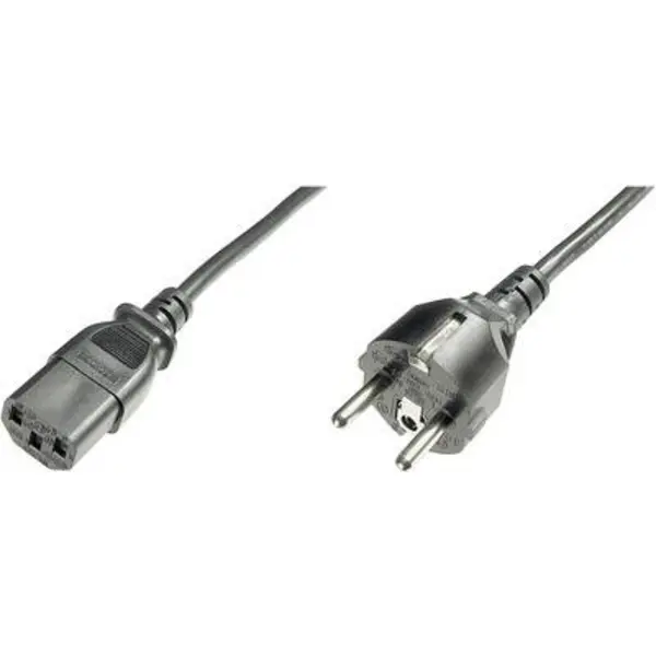 Digitus Current Cable [1x PG plug - 1x IEC C13 socket ] 1.20 m Black AK-440110-012-S