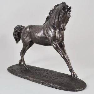 Cantering Arabian by Harriet Glen Cold Cast Bronze Sculpture
