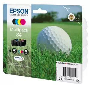 Epson 34 Golfball Black and Tri Colour Ink Cartridge