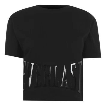 Everlast Cropped Logo T-Shirt - Black