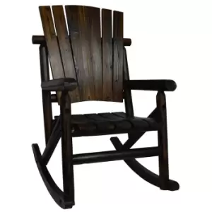 Techstyle Large Outdoor Rocking Chair - Burntwood