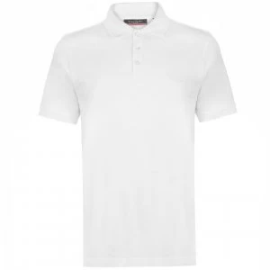 Pierre Cardin Plain Polo Shirt Mens - White