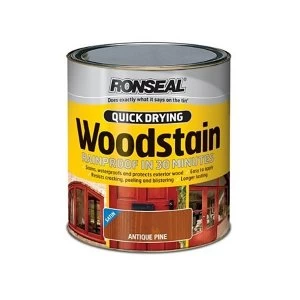 Ronseal Quick Drying Woodstain - Antique Pine - 750ml