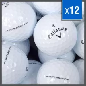 Callaway Supersoft Lake Balls - 12 Grade A Recycled Golf Balls - White