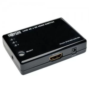Tripp Lite 3 Port HDMI Mini Switch With Remote Control 4K Hdcp 1.4