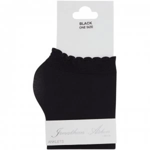 Jonathan Aston Simply colour 40 denier ankle socks - Black