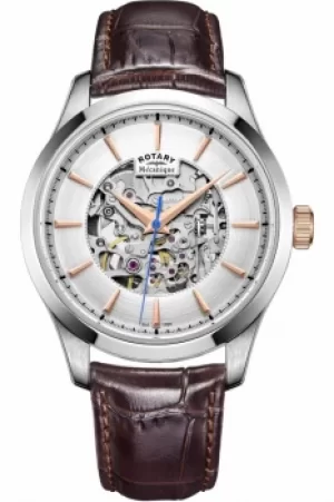 Mens Rotary Mecanique Skeleton Automatic Watch GS05032/06