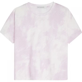 Calvin Klein Cloud AOP T Shirt - Lavender 0JV