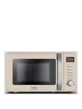 Beko 20L 800W Retro Compact Microwave In Cream