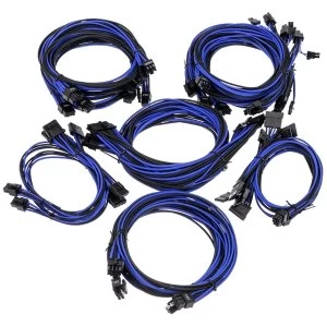 Super Flower Sleeve Cable Kit Pro - Black/Blue