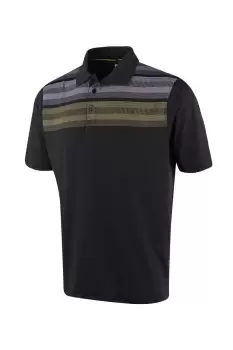 Matrix Print Golf Polo Shirt