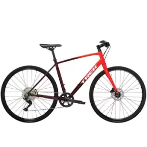 Trek FX 3 Disc 2022 Hybrid Bike - Red