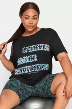 'Believe In Yourself' Slogan T-Shirt