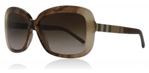 Burberry BE4173 Sunglasses Light Brown Marble 361213 58mm