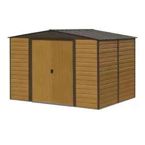 Rowlinson Woodvale 10ft x 12ft Metal Apex Garden Shed