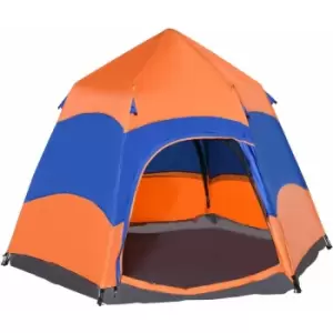 4 Person Pop Up Tent Camping Festival Hiking Shelter Family Portable - Outsunny