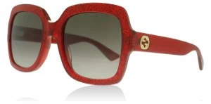 Gucci 0036S Sunglasses Red 005 54mm