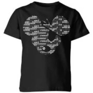 Danger Mouse Word Face Kids T-Shirt - Black - 5-6 Years