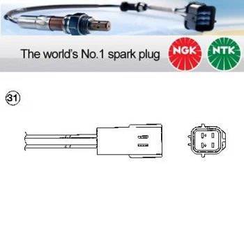 1x NGK NTK Oxygen O2 Lambda Sensor OZA74-F1 OZA74F1 (0401)