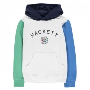 Hackett Hacket Logo Hoodie - White 800