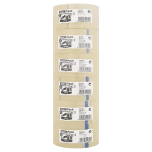 Tesa Strong Packaging Tape 50mm x 66m - Transparent (6 Rolls)