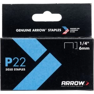 Arrow P22 Staples 6mm Pack of 5000