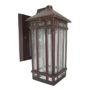 Chedworth 1 Light Outdoor Wall Lantern Light Bronze IP44, E27